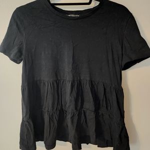 Zara Babydoll Tee Sz M